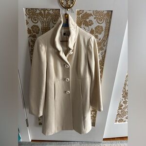 J Crew cream Wool Coat